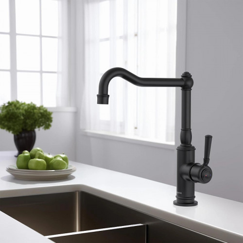 Смеситель для кухни Aquatek Классик AQ1580MB Черный матовый латунь