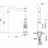 Смеситель для кухни Aquatek Классик AQ1580MB Черный матовый латунь