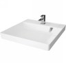 Раковина Azario Sharp 60 CS00078298 на стиральную машину Белая искусственный камень (литьевой мрамор) подвесная, на стиральную машину