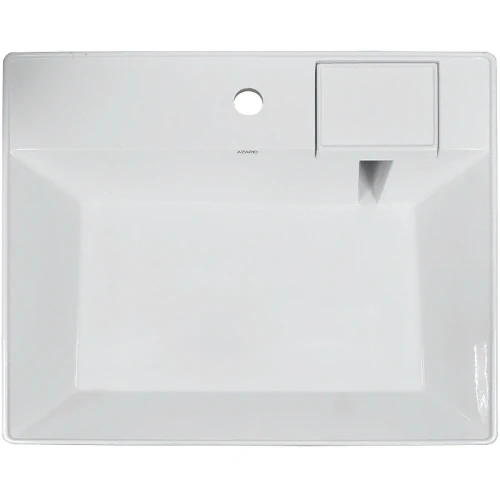 Раковина Azario Sharp 60 CS00078298 на стиральную машину Белая искусственный камень (литьевой мрамор) подвесная, на стиральную машину