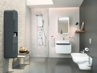 Зеркало Creavit Pion Plus 58 PN1070.01.BB с подсветкой Белое МДФ / ЛДСП, стекло