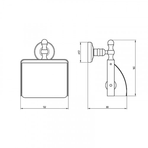 Держатель туалетной бумаги Migliore Mirella 17148 с крышкой Argento Brunito