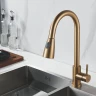 Смеситель для кухни Raffine F213G цвет Золотой сатин