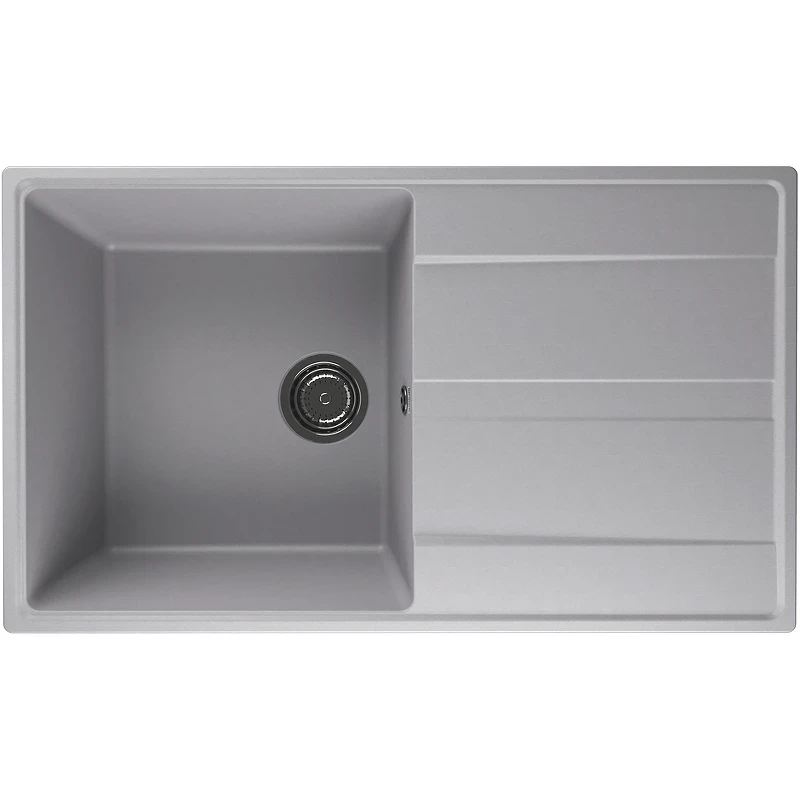 Кухонная мойка Ulgran Quartz Prima 850-04 Платина искусственный камень (литьевой мрамор) встраиваемый