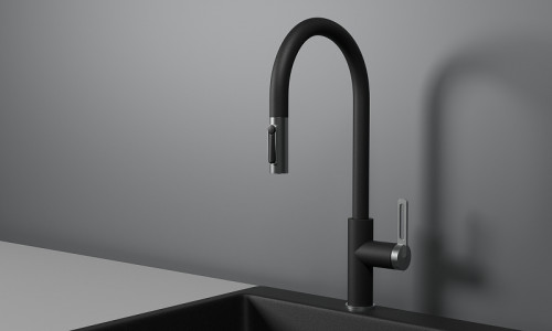 Смеситель для кухни Granula 8168 цвет Шварц