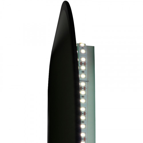 Зеркало Reflection Shadow 600х800 RF5732SH с подсветкой Черное с сенсорным выключателем, диммером, подогревом и часами МДФ / ЛДСП, стекло