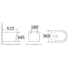 Комплект биде с инсталляцией WeltWasser Bamberg 480 BD / Salzbach 005 MT-BL 10000012999 цвет Черный матовый