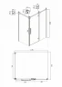 Душевой уголок Ambassador Royal 120x80 18015110-L профиль Хром стекло прозрачное с рисунком