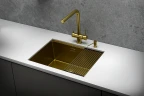 Кухонная мойка Granula Kitchen Space 60 6045U цвет Золото сатин