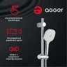 Душевая система Agger A2595000 Хром латунь на стену