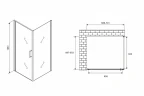 Душевой уголок Abber Sonnenstrand 70x90 AG04070-S90 профиль Хром стекло прозрачное