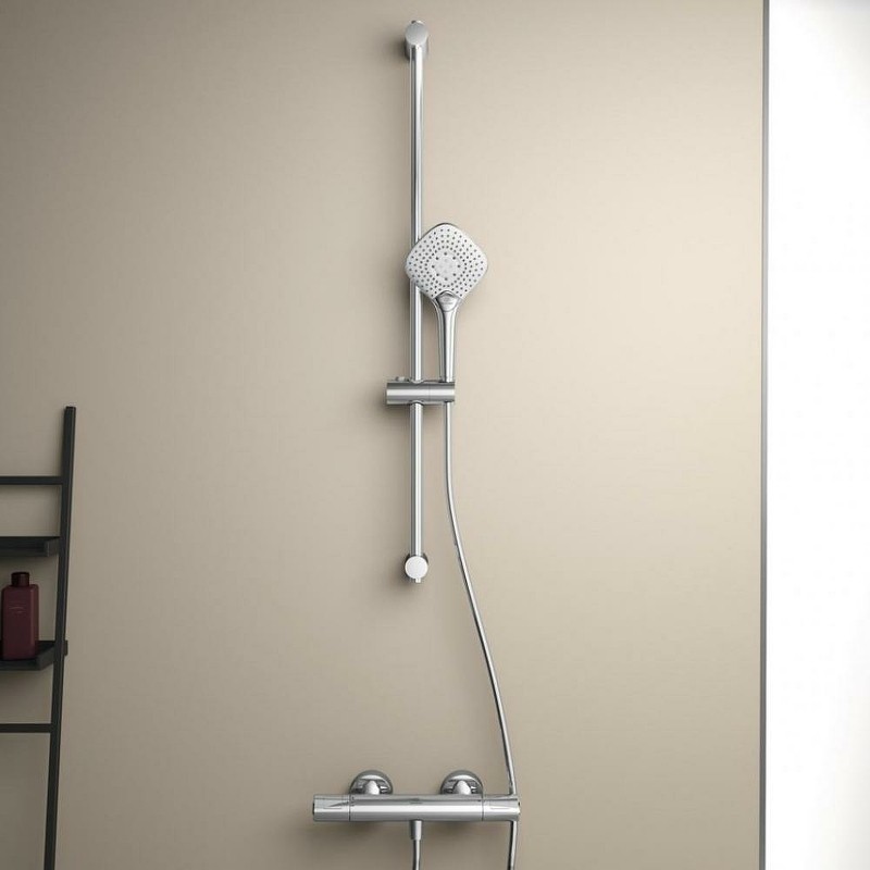 Смеситель для душа Ideal Standard Ceratherm T100 A7229AA с термостатом Хром латунь на стену