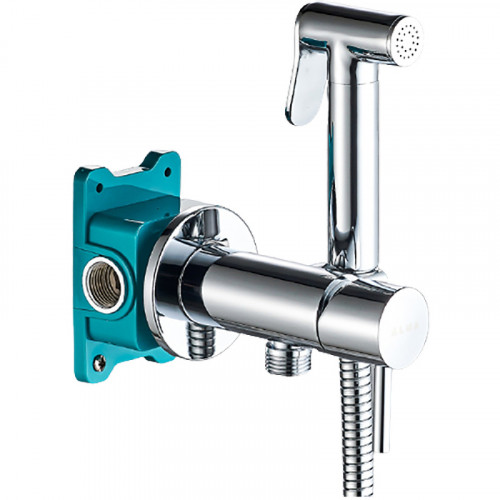 Гигиенический душ со смесителем ALMAes Benito AL-859-01 Хром латунь на стену