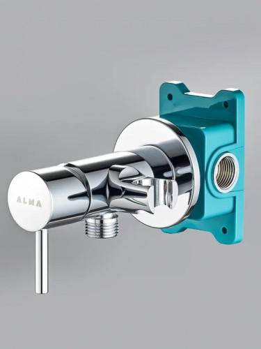 Гигиенический душ со смесителем ALMAes Benito AL-859-01 Хром латунь на стену