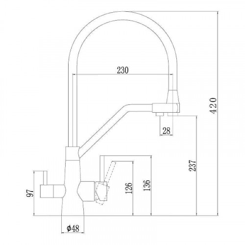 Смеситель для кухни Fmark FS0662-W цвет Белый