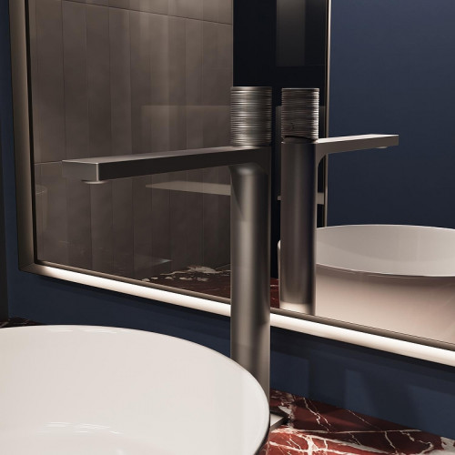 Смеситель для раковины Vincea Domus VBF-5DM02GM цвет Вороненая сталь