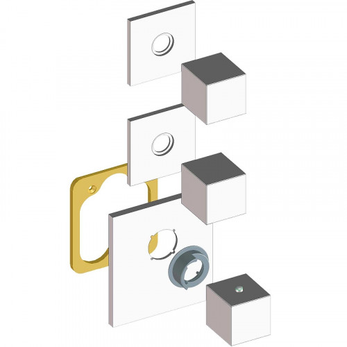 Смеситель для душа Bossini Outlets Z032203.030 с термостатом Хром латунь встраиваемый термостатический
