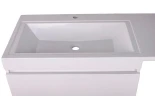 Тумба под раковину Style Line Даллас Люкс Plus 140 L СС-00002337 подвесная Белый глянец МДФ / ЛДСП