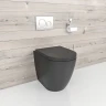 Унитаз beWash Aldo BKFSR101565 приставной Черный матовый с сиденьем Микролифт фарфор приставной