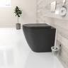 Унитаз beWash Aldo BKFSR101565 приставной Черный матовый с сиденьем Микролифт фарфор приставной