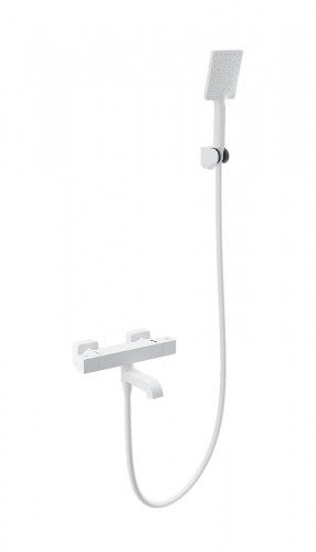 Смеситель для ванны Wonzon & Woghand Stay WW-B2026-A1-MW с термостатом цвет Белый матовый