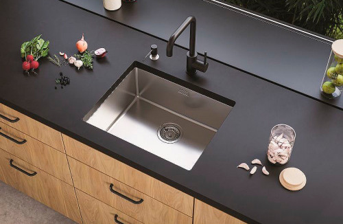 Кухонная мойка Alveus Kombino 50 SAT-90 500x400x195 1100237 Сатинированная сталь нержавеющая сталь встраиваемый