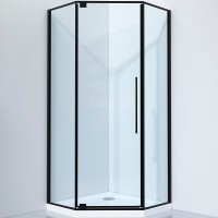 Душевой уголок Black&amp;White Stellar Wind S815 BC 100x100 8151000 профиль Черный матовый стекло прозрачное