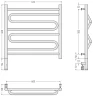 Электрический полотенцесушитель Сунержа Элегия 3.0 60x60 30-5818-6060 цвет Матовый белый
