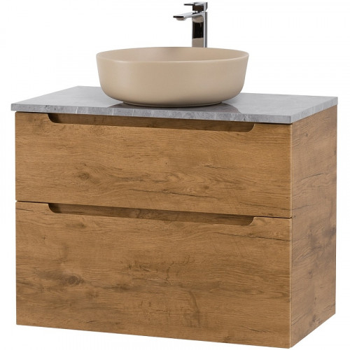 Тумба под раковину BelBagno Etna-H60 80 ETNA-H60-800-2C-SO-RN-P подвесная Rovere Nature МДФ / ЛДСП