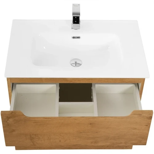 Тумба под раковину BelBagno Etna-H60 80 ETNA-H60-800-2C-SO-RN-P подвесная Rovere Nature МДФ / ЛДСП