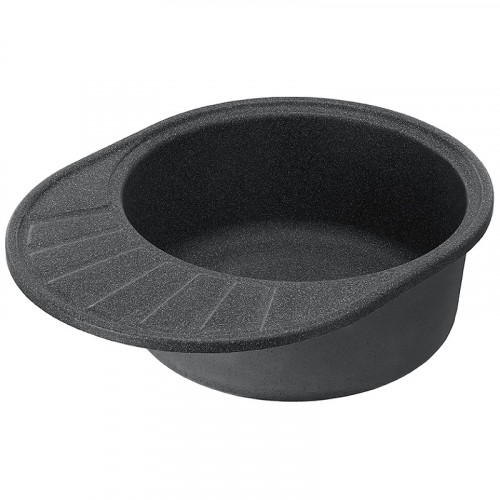 Кухонная мойка Aquaton Чезана 57 1A711232CS210 Графит искусственный камень (литьевой мрамор) встраиваемый