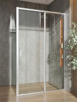 Душевой уголок Orange 120x90 E23-12090TCR профиль Хром стекло прозрачное