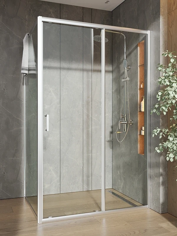 Душевой уголок Orange 120x90 E23-12090TCR профиль Хром стекло прозрачное