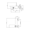 Смеситель для ванны Wonzon & Woghand Shark WW-48B3101-CR цвет Хром