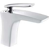 Смеситель для раковины Timo Helmi 4061/00-16F Хром Белый на столешницу