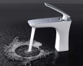 Смеситель для раковины Timo Helmi 4061/00-16F Хром Белый на столешницу