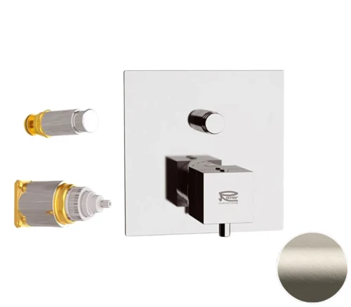 Смеситель для душа Remer Q-Elegance QT09KBXV с термостатом цвет Сталь
