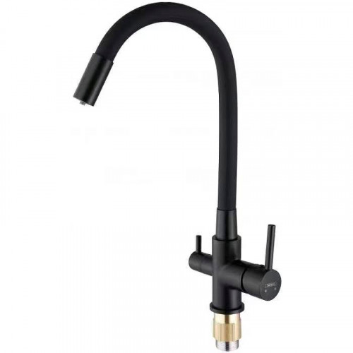 Смеситель для кухни D-Lin D159315-4A Черный матовый латунь