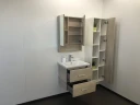 Тумба с раковиной Comforty Парма 60 00004143490 подвесная Дуб дымчатый МДФ / ЛДСП