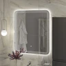 Зеркало Cezares Duet 70 CZR-SPC-DUET-700-800-LED-TCH с подсветкой с лазерной гравировкой и сенсорным выключателем стекло