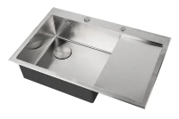 Кухонная мойка ZorG Lux 78 L LUX 7851-L цвет Нержавеющая сталь