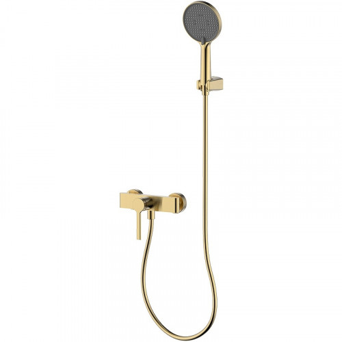 Смеситель для душа AQUAme Asti AQM6413BG Шлифованное золото латунь на стену