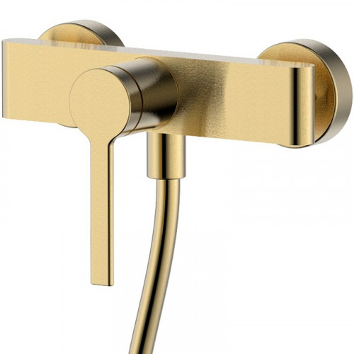 Смеситель для душа AQUAme Asti AQM6413BG Шлифованное золото латунь на стену