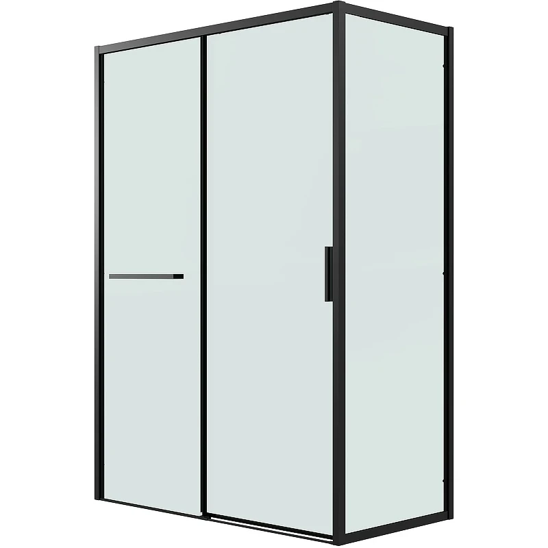 Душевой уголок Grossman Style 100х70 120.K33.05.1070.21.00 профиль Черный матовый стекло прозрачное