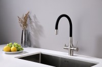 Смеситель для кухни Paulmark Salix Sa213419-NI Никель латунь