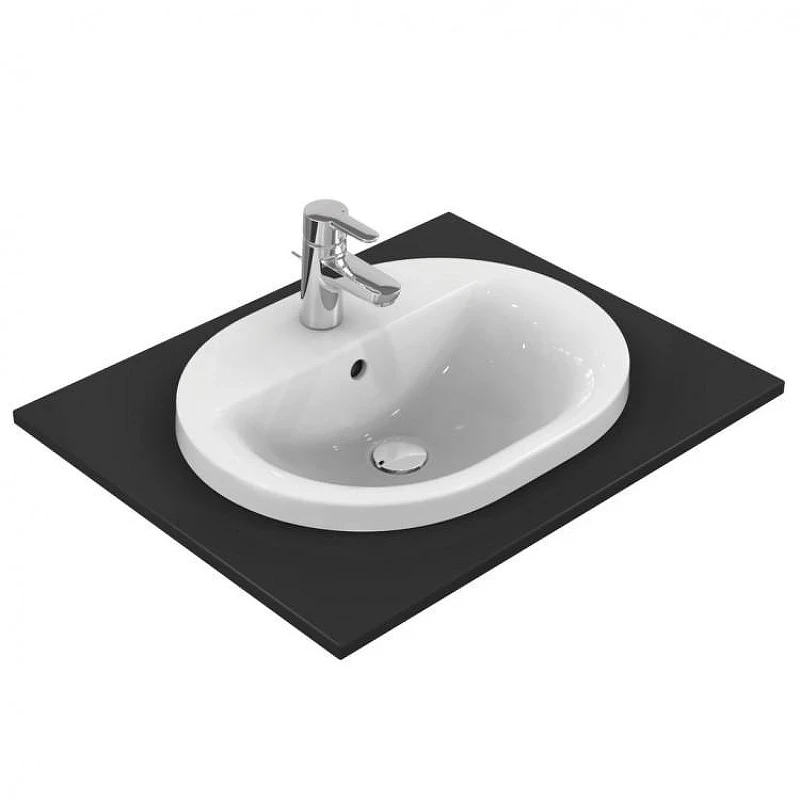 Раковина встраиваемая сверху Ideal Standard Connect 55 E503901 цвет Euro White / Евробелый