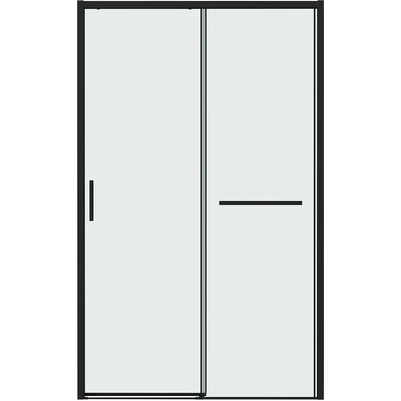 Душевая дверь Grossman Style 110 100.K33.05.110.21.00 профиль Черный матовый стекло прозрачное