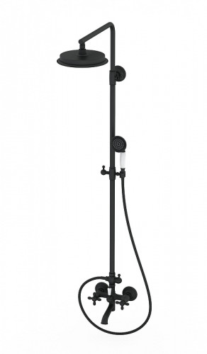 Душевая система Wonzon &amp; Woghand Retro WW-88739020-MB цвет Черный матовый