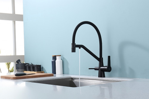 Смеситель для кухни Raglo R80.62.06 Черный матовый латунь