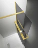 Душевая перегородка Vincea Walk-In HR 90 VSW-4HR900CGG профиль Брашированное золото стекло тонированное